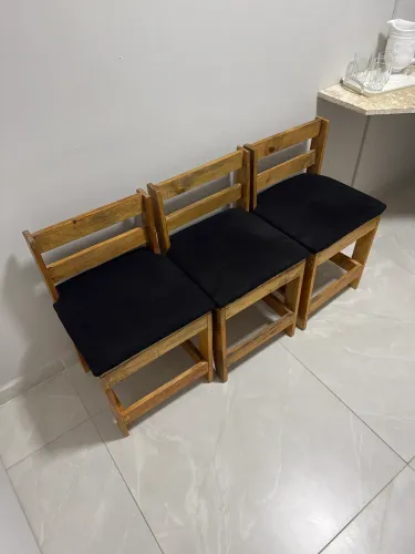 3 cadeiras artesanais
