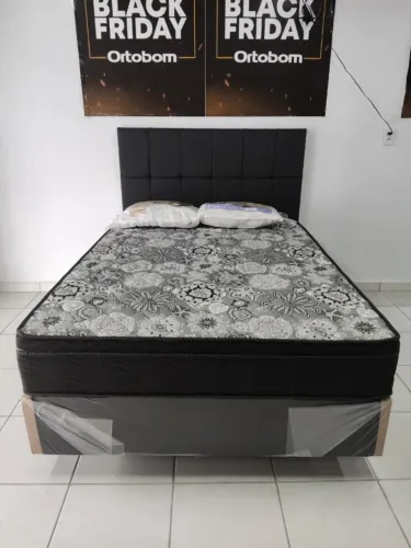 colchao casal molas ensacadas + base , promoção