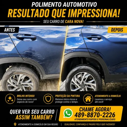 Polimento automotivo/restauração de farol 