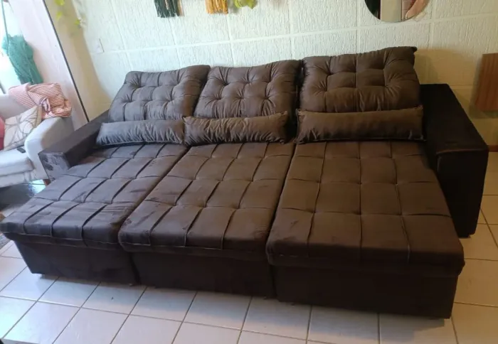 Sofá retrátil reclinável 2,90 zeuus