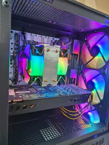 PC Gamer Machinist Xeon 2650 V4 16 Gigas DDR4 SSD 128 G HD 500 G Vídeo HD 5870 Somos Loja