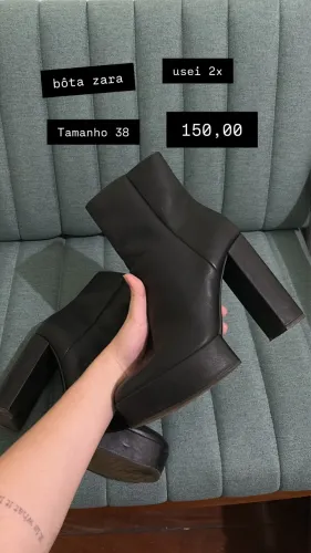 Bota zara tamanho 38/39