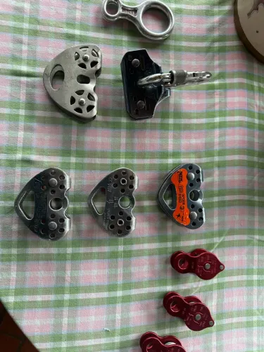 Pacote polias para tirolesa