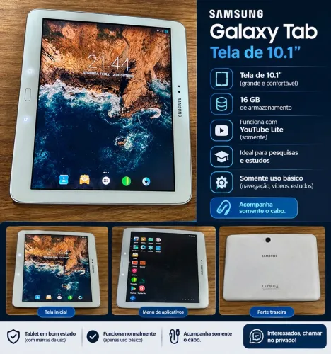 GALAXY TAB TELA GRANDE 10.1