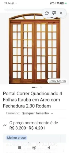 PORTA DE MADEIRA DE CORRER