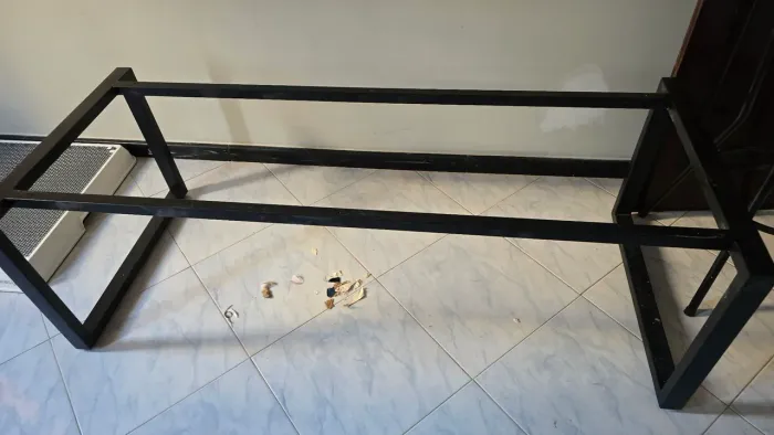 Bancada suporte de mesa expositor de metalon
