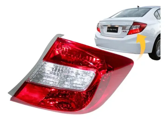Lanterna Traseira Honda Civic 2012 2013 2014 2015 2016 G9 Ld Direito Vermelho