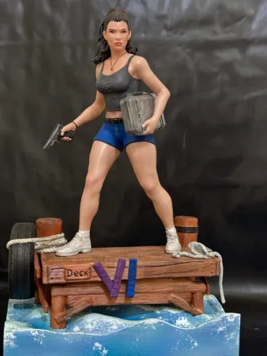 DIORAMA LUCIA - GTA VI GTA 6 BONECO ACTION FIGURE 24 CENTÍMETROS