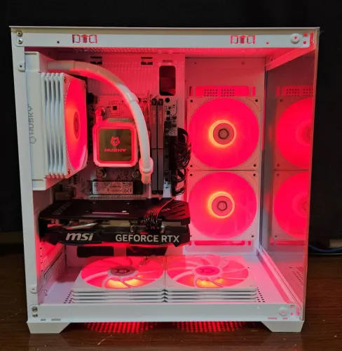 PC Gamer Branco Wite com Ryzen 7 + RTX + 16gb Ram + SSD + Water Cooler. Analiso troca.