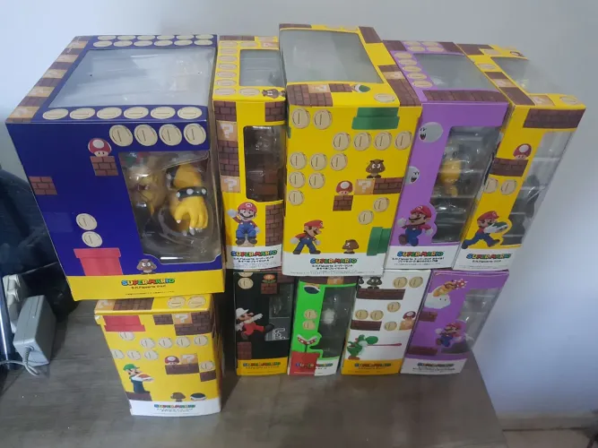 Mario set completo s h figuarts bandai