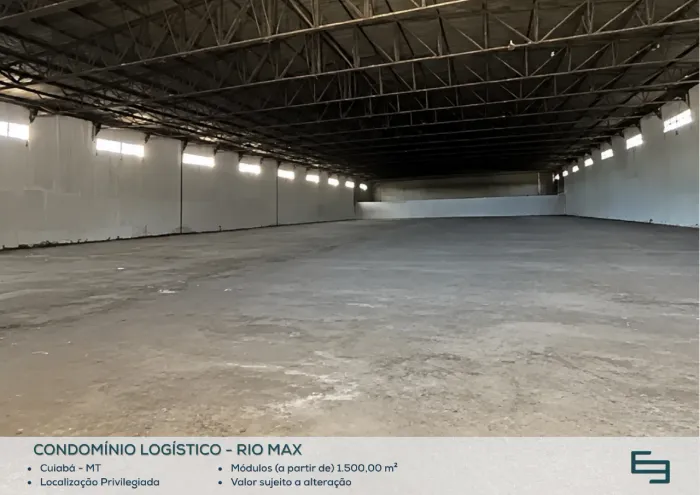 Galpão para alugar em Cuiabá/MT com 1.500 m² em condomínio logístico