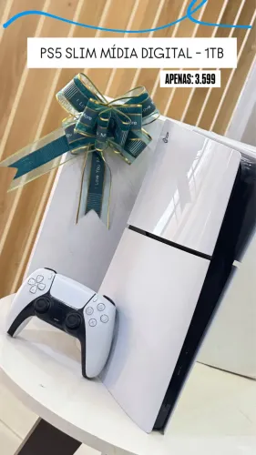 Ps5 Slim Mídia Digital -1TB