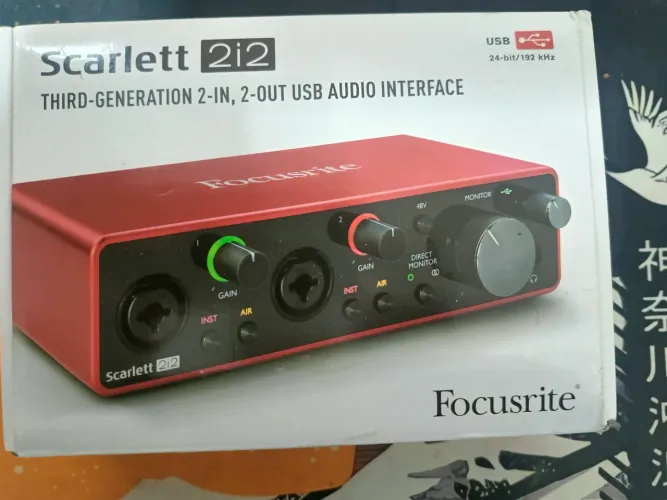 Interface de áudio Scarlett 2i2 gen3