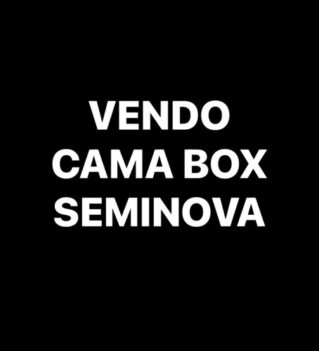 Vendo cama box casal