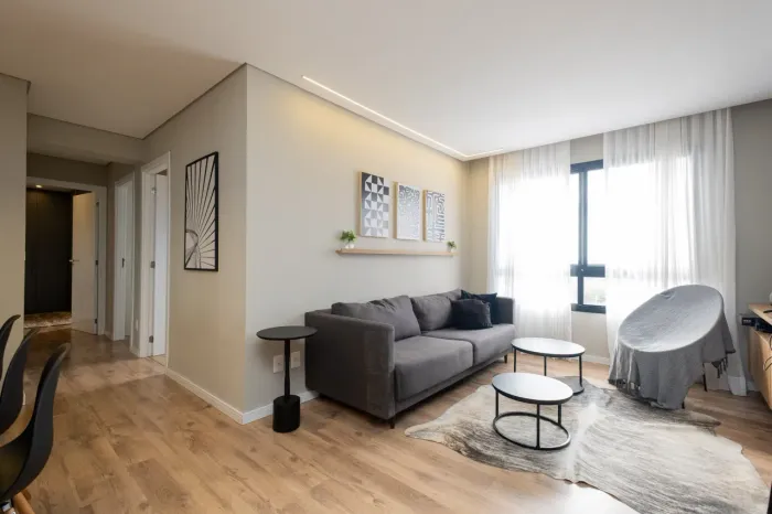 Apartamento mobiliado à venda no Canto, Parque Una - 74 m², 3 quartos (sendo 1 suíte), sof