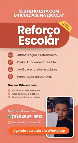 Reforço Escolar em Suzano