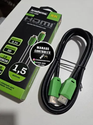 Cabo HDMI 1,5 metros novo R$40 valor a vista