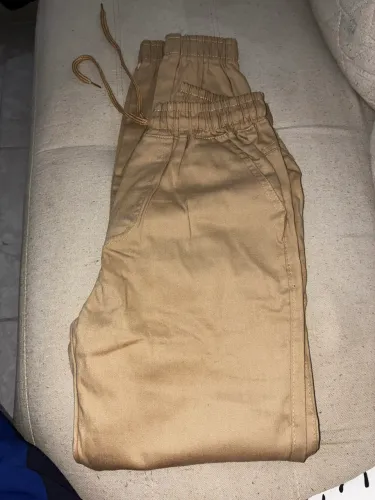 Calça jogger bege, P e M
