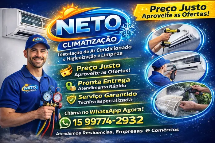 Ar condicionado higienização limpeza instalação Sorocaba