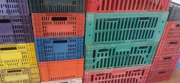 Caixas de feirante que serve para organização de ferramentas de mercadorias