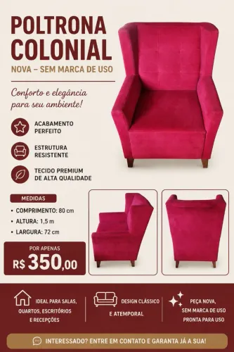 Poltrona colonial