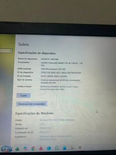 Vendo notebook lenovo em muito bom estado