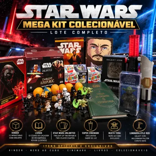Mega Kit Star Wars Colecionável - Cinemark + Kinder + Nerd ao Cubo