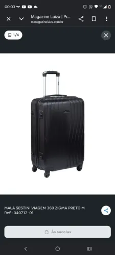 Mala Sestini Zigma M 62L preto