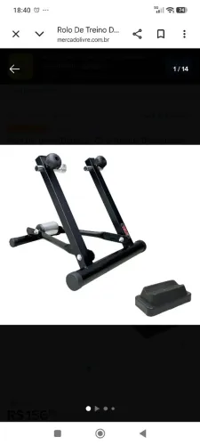 Rolo de treino para bicicleta