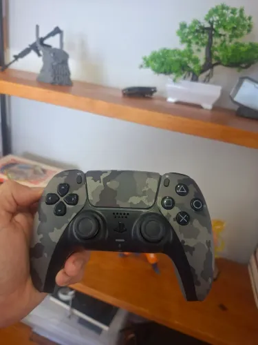 Controle joystick sem fio Sony Playstation PS5 gray camuflado 