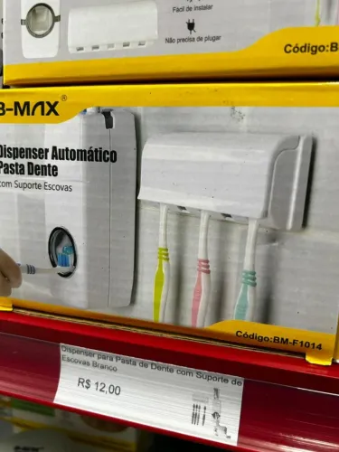 Dispenser Suporte para escova e pasta de dente