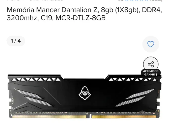 Memória ram da mancer 2x8 