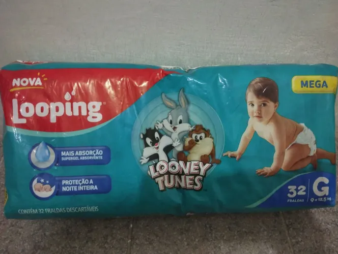Fralda descartável Looney Tunes 