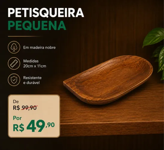 Petisqueira Pequena em Madeira Nobre