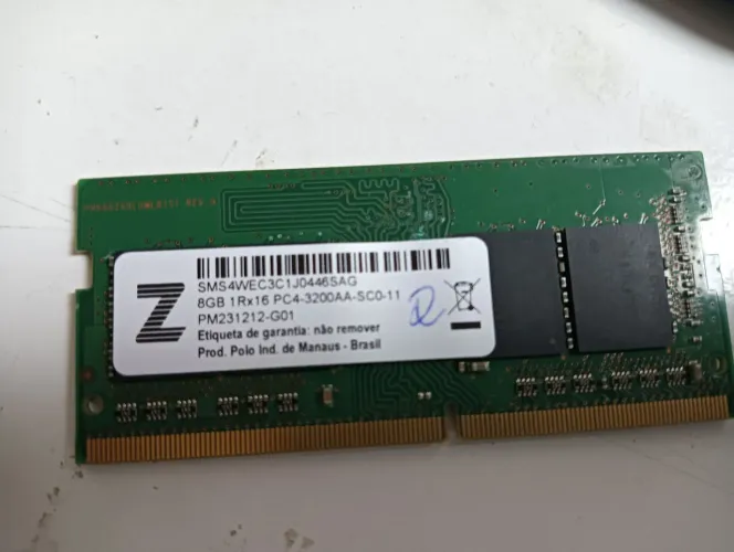 Memória RAM 8 gigas DDR4 