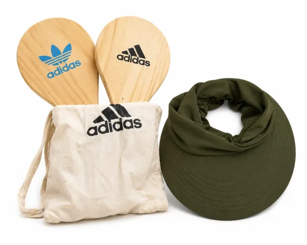 Par de Raquetes de Frescobol ADIDAS + Viseira