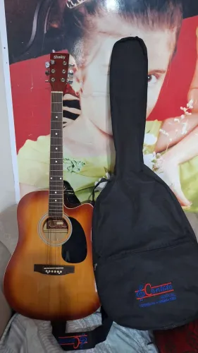 Violão elétrico shelby com mochila