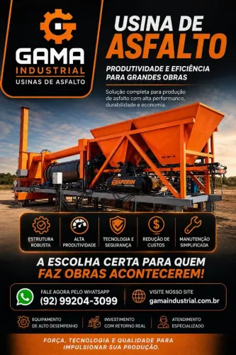 Usina de Asfalto CBUQ 
