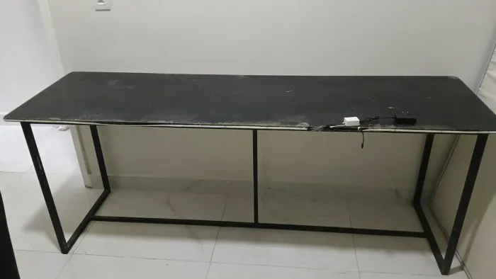 Mesa 2 Metros x 60cm - Estrutura em Metalon e Madeira Reforçada