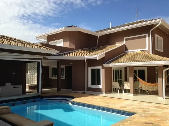 Luxuosa Casa no Condomínio Alphaville 1 Campinas para Locação - 5 Suítes, Piscina, Sauna e