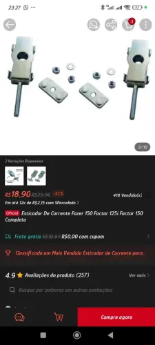 Esticador de corrente Factor/Fazer