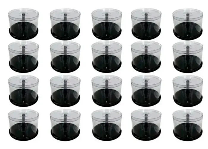 Tubo Vazio para armazenamento de CD/DVD/BLURAY Kit 68 UNIDADES