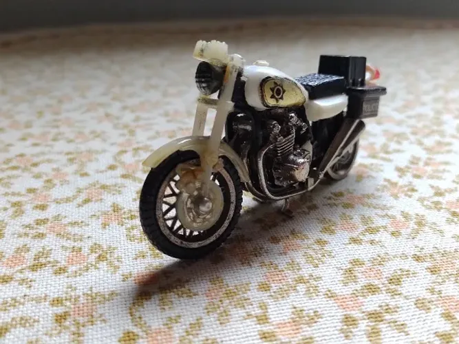 Miniatura Moto Policial - Anos 80