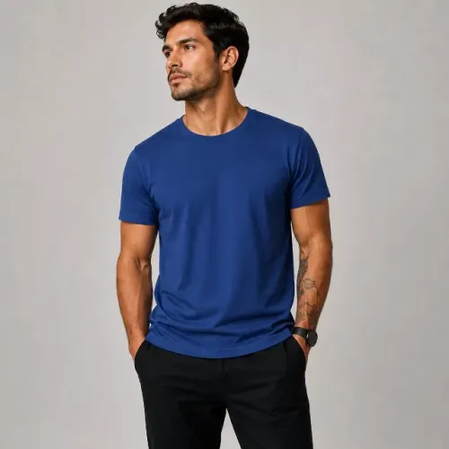 Camisa Masculina Malha Peruana