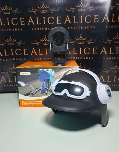 Suporte de celular para moto com chapéuzinho