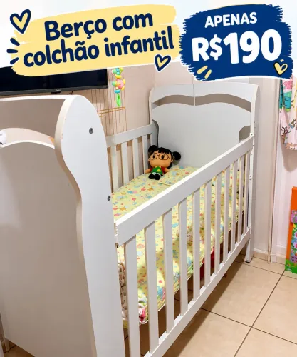 Berço com colchão