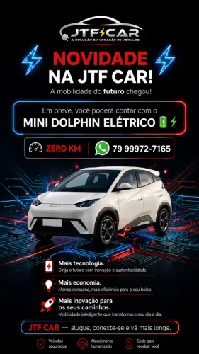 Aluguel de carros elétricos/Locação de veículos (Motorista de Aplicativos - UBER/99POP)