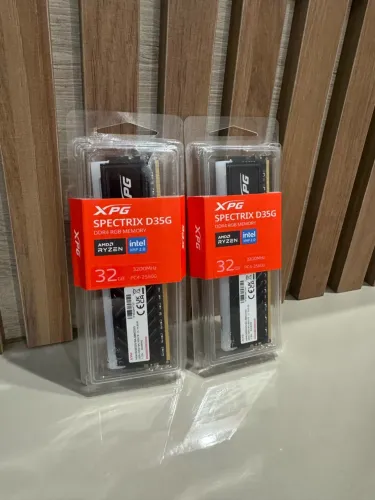 Kit Memoria XPG RGB 64Gb 2x32Gb 3200Mhz - Em até 18x