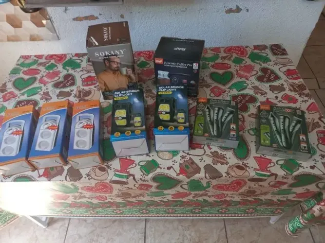 Pacote de produtos importados de barbada