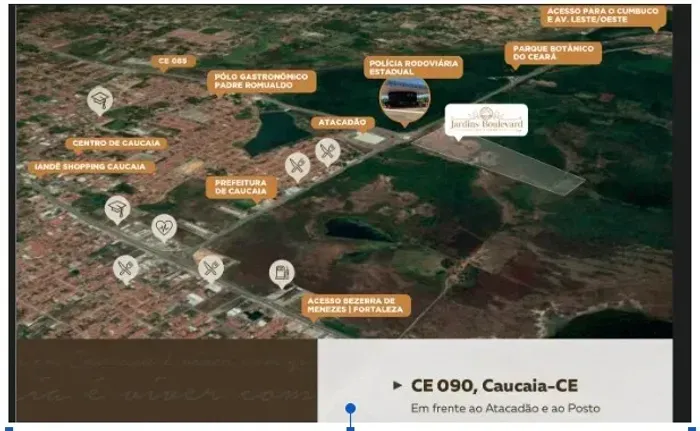 VENDO TERRENO JARDINS BOULEVARD NOVUM CAUCAIA CONDOMÍNIUM LOCALIZAÇÃO PRIVILEGIADA